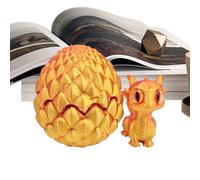Egg Dragon imprimé 3D, jouet agité de l'œuf de dragon - Statues de décoration intérieure conjointe mobile flexible | Décorations bureau esthétiques pour table de chevet de table bureau
