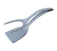 Egg Flipper Spatula, 2 in 1 Grip and Flip Egg Spatula Tongs, Non-Stick Turners for Pancake Sandwiches Bread Omelet Fish Steak French Toast, Tongs Grip and Flip Fried Egg Turners Cooking Tool (Grey)