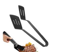 Egg Flipper Tongs - Kitchen Tool with Silicone Tip, Sturdy Kitchen Tool Non-Slip for Fish, Meat and Eggs, Multifunction Heat Resistant Tongs | Convenient Gadget From P