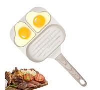 Egg Fry Pan - Non-stick Egg Pan, Fried Egg Grill Pan | Divided Pancake Pan, Cast Iron Egg Frying Pan, Hamburger Van and Burger Pan, Multi-Section Egg Cooker Bacon Pot for Breakfast
