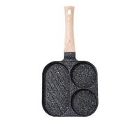 Egg Frying Pan 3-Section Electric Induction Stove Cookware Pancake Bacon