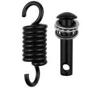 Egg Hammock Chair Ultimate Hanging Kit by JPKTA - 500LBS Capacity Hammock Chair Spring and Pin Plug for Hanging Basket Chairs Hammock and Porch Swings (Black)