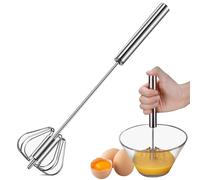 Egg Hand Push Whisk Blender, Stainless Steel Mixer Stirrer for Multifunctional Egg Beating