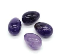 Egg Healing Crystal Stone Natural Gems Chakra Yoga Reiki Energy Massage Mineral Specimen Easter Gifts Home Decor 30x20mm