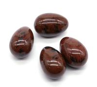 Egg Healing Crystal Stone Natural Gems Chakra Yoga Reiki Energy Massage Mineral Specimen Easter Gifts Home Decor 30x20mm