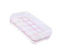 Egg Holder 15 Compartments Refrigerator Egg Carton Freshed Box Plastic Portable Food Storage Box Transparent Egg Tray Box Container for Kitchen Refrigerator