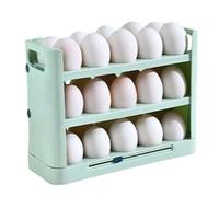 Egg Holder | 3 Layer Box with Handles - Egg Organizer for Worktop and Storage - Freezer Kitchen Dresser Cupboard Home