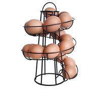 Egg Holder Black Kitchen Storage Spiral Helter Skelter Egg Holder Stand Rack Holds Up to 18 Eggs
