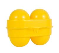 Egg Holder Camping - Portable 2 Grid Travel Egg Container for Outdoor Use | Compact Shock-proof Egg Storage with Lid for Hiking Picnic RV Tent Trips | Safe Egg Box for Kitchen