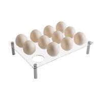 Egg Holder Countertop Clear Holder Storage Caddy Tray Storage Organizer | Acrylic Clear 12-Hole Egg Rack Home, Refrigerator, Fridge, Cabinet, Shelf, Countertop, Kitchen Organizer, Clear Acrylic Ho