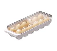 Egg Holder for Fridge, 12 Slot Stackable Clear Organizer, Egg Dispenser with Lid, for Kitchen Home Refrigerator Pantry Counter Daily Cooking Meal Planning
