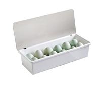 Egg Holder - Fridge Tray | Kitchen Container - Storage Made of Polystyrene with Lid for Cupboard, Pantry and Tidy Dispenser on the Worktop Is Perfect for the Organ