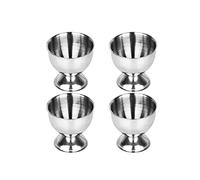 Egg Holder, Stainless Steel Egg Cups Set Tray for Hard & Soft Boiled Eggs Holders Kitchen Tool 4PCS, Poacher