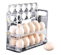 Egg Holder Storage - Automatic Rolling Egg Dispenser | Large Capacity Stand | Storage Box With | Container Container