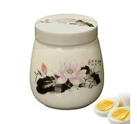 Egg Holder - Vintage Ceramic Cup, 220ml Table Decoration Kitchen Tool, Soft Boiled Egg Cooker, Kitchen Decor Piece, Ceramic Germ Holder Bowl | for Home Dormitory Hotel Restaurant Use