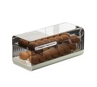 Egg Holder With Wheels - Transparent Egg Storage For Refrigerator, Space Saving Kitchen Organizer | The Creative Automatic Rolling Egg Dispenser D