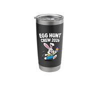 Egg Hunt Crew 2026 Bunny Running Easter Art Stainless Steel Insulated Tumbler