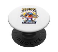 Egg Hunt Division Football Dad Easter Father Matching Family PopSockets Adhesive PopGrip