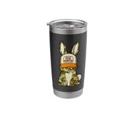 Egg Hunt Funny Rabbit Cartoon Design for Easter Fun Stainless Steel Insulated Tumbler
