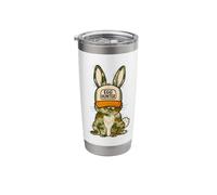 Egg Hunt Funny Rabbit Cartoon Design for Easter Fun Stainless Steel Insulated Tumbler