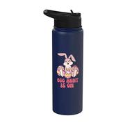 Egg Hunt is On - Cute Easter Egg Design for Boys Girls Stainless Steel Insulated Water Bottle