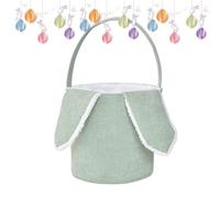 Egg Hunt Stuffed Basket Bags for Easter Ears, Candy Storage Decorations with Ears for Boys Girls