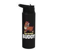 Egg Hunting Buddy Alpaca and Sloth Stainless Steel Insulated Water Bottle
