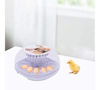 Egg Incubator, 12 Eggs Automatic Incubators with Egg Turning and Temperature Control, 360 Degree View for Hatching Chicken Quail Turkey Pigeon, Easy to Use and Clean