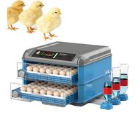 Egg Incubator 128 Eggs Fully Automatic Poultry Hatcher with Auto Turner, Temp & Humidity Control, LED Display for Hatching Chicken Duck Quail Eggs Home Farm Use