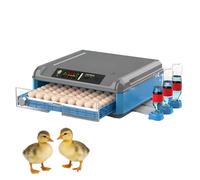 Egg Incubator 128 Eggs Fully Automatic Poultry Hatcher with Auto Turner, Temp & Humidity Control, LED Display for Hatching Chicken Duck Quail Eggs Home Farm Use