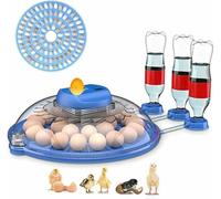Egg Incubator, 26-52 Eggs Incubator Automatic Incubator with Automatic Egg Turning and Water Adding, Egg Candler, Farm Poultry Egg Incubators for Hatching Chicken Duck Goose Pigeon Quail