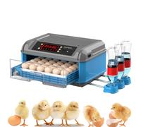Egg Incubator, Automatic Egg Incubators with Automatic Turning, Temperature & Humidity Control, LED Screen, Adjustable Eggs Trays, Purpose Incubator for Chickens Ducks Birds 64-eggs
