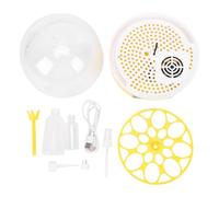 Egg Incubator Automatic Egg Turner Smart Temperature Humidity Control Mini Portable Egg Hatcher for Home Use Schools Families ABS Material 18x18cm