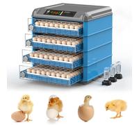 Egg Incubator Automatic Hatcher with Temperature and Humidity Control, Holds 128-500 Eggs, Ideal for Chicken, Duck, Quail, and Goose Breeding