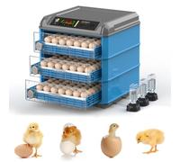 Egg Incubator Automatic Hatcher with Temperature and Humidity Control, Holds 128-500 Eggs, Ideal for Chicken, Duck, Quail, and Goose Breeding