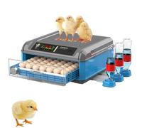 Egg Incubator, Automatic Poultry Hatcher with Temperature & Humidity Control, LED Screen, Suitable for Chickens, Ducks, and Birds, 24-300 Egg Capacity