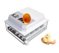 Egg Incubator Automatic Turning, 12-18 Egg Incubator with Humidity Temperature Display and Egg Candler, Automatic Egg Turner, 360° Clear Viewing for Chicken, Quail, Duck, Bird