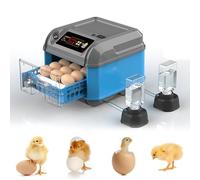 Egg Incubator Automatic Turning with Temperature Control, 360-Degree View for Hatching Chickens, Ducks, Geese, and Quail