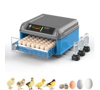Egg Incubator Automatic Turning with Temperature Control, 360-Degree View for Hatching Chickens, Ducks, Geese, and Quail