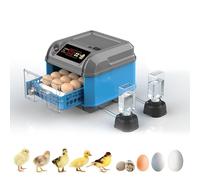 Egg Incubator Automatic Turning with Temperature Control, 360-Degree View for Hatching Chickens, Ducks, Geese, and Quail