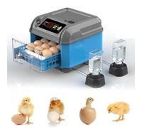 Egg Incubator Automatic Turning with Temperature Control, 360-Degree View for Hatching Chickens, Ducks, Geese, and Quail