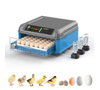 Egg Incubator Automatic Turning with Temperature Control, 360-Degree View for Hatching Chickens, Ducks, Geese, and Quail