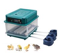 Egg Incubator, Brooding Chicken Incubator with Automatic Egg Turning, Water Adding and Egg Candler Farm Poultry Hatching Eggs for Chicken Duck Goose Pigeon Quail (12 Eggs)