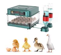 Egg Incubator, Digital Automatic Poultry Hatcher Machine with Automatic Turner, Temperature and Humidity Control for Quail, Duck, Chicken, Goose