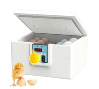 Egg Incubator | Duck Brooder Heater Box - Portable Poultry Brooder with Digital Display, Temperature-Controlled Coop Hatcher for Backyard Farming