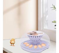 Egg Incubator For Hatching 12 Eggs Automatic Turning 35w Digital Poultry Hatcher Machine General Purpose Incubator for Duck, Goose, Quail, Parrot, And Peacock-26*14*26cm, UK Standard, Chicken Tray