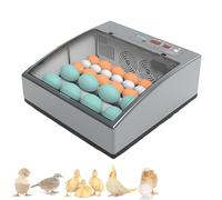 Egg Incubator for Hatching, Automatic Egg Turning, Temperature & Humidity Display, Cold Light Detection, Glass Observation, Suitable for Chickens, Ducks & Geese