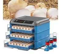 Egg Incubator for Hatching Chicks, Automatic Temperature Control and Ventilation, LED High-Efficiency Egg Turning for Chicken, Duck, Goose, and Birds