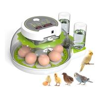 Egg Incubator for Hatching Eggs, Automatic Egg Turner with Humidity Control, 360° Clear View Window, Built-in Egg Candler, Poultry Incubator for Chicken Quail Duck Bird Eggs 12