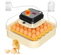 Egg Incubator for Hatching Eggs, Automatic Turning, Temperature Control & LED Display - Poultry Incubator with Egg Lighting Function for Chickens